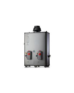 Calentador de paso duplex de gas LP, 3 s